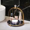 Prateleira de Decoração para Quarto Caixa Organizadora de Cosméticos para Banheiro Prateleira de Armazenamento de Joias e Batom para Mesa Prateleira de Armazenamento Tipo Gaiola para Produtos de Skincare