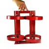 Gancho de Pared para Estante de Extintores, Soporta 4 Extintores, Soporte Fijo para Colgar