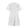 Vestido de Primavera para Mujer de Estilo Europeo y Americano con Lunares y Mangas Cortas 12339