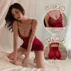 Lencería Sexy Hemei, Vestido Atrevido y Seductor de Tirante con Cadena de Perlas y Escote Profundo en V, Vestido Bodycon de Tul Fruncido Espalda Descubierta Transparente