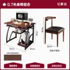 Mesa Simple Casa de Alquiler Departamento Pequeño Escritorio Librero Mesa Integrada Mesa para Computadora de Escritorio para Hogar Mesa de Escritura para Estudiante
