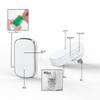 Campainha Sem Fio para Casa Boying F736 AC Digital Um Arrastar Um Botão de Página Pode Definir Campainha de Toque Diferente