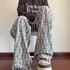 Calças de veludo cotelê vintage sujas masculinas outono e inverno moda marca retro alta qualidade senso solto reto calças casuais