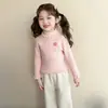 Suéter de Punto con Cuello para Niña para Otoño e Invierno 2025, Elegante Ropa Interior Térmica de Invierno para Bebés Niñas