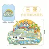 Fábrica Cidade Wen Chuang Explosões Metal Madeira Sanya Ponto Turístico Marco Especial Lembrança Adesivos de Geladeira em estoque Atacado