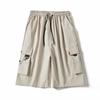 Pantalones cortos de verano de marca de moda para hombre, pantalones casuales finos para exteriores, pantalones holgados rectos grandes, pantalones cortos deportivos geniales para hombre
