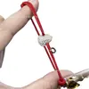 Pulsera de Calabaza Kirin Ágata Roja Chapada en Plata de Ley Oro Rosa 18k Tamaño Pequeño Incrustada con Diamantes Lujo Ligero Año del Zodiaco Hilo Rojo
