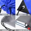 Mochila Impermeable Deportiva con Cordón Estudiante Natación Poliéster Bolsa de Almacenamiento Logo de Maratón Impresión Simple