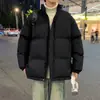 Chaqueta de Algodón Nueva Otoño/Invierno 2025 con Cuello Alto para Hombre, Abrigo de Algodón de Color Sólido para Hombre y Mujer, Ropa de Abrigo Otoño/Invierno, Chaqueta de Algodón Casual para Pareja