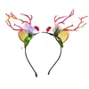 Atacado Transfronteiriço de Tiaras Estilo Floresta Nova, Acessórios de Cabeça de Rena Borboleta de Natal, Tiaras Brilhantes de Feira Noturna e Brinquedos de Barraca de Rua