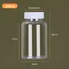 Botellas Transparentes de Boca Ancha de 30ml y 50ml en Stock para Venta al por Mayor, Botellas de Plástico PET, Botellas Pequeñas de Plástico para Medicina de Grado Alimenticio, Botellas de Plástico con Dispensador