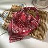 Bolsa Feminina Doce e Fofa Lenço de Cabeça Tira para Cabelo Elástica Versátil Faixa de Cabeça Larga Simples Faixa de Cabelo Lenço Triângulo