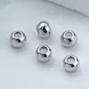 Contas soltas de ouro 18K com contas de posicionamento de silicone contas de ajuste de corrente colar DIY feito à mão acessórios de joalheria