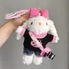 Peluche de Conejo de Orejas Caídas Llavero Colgante Muñeca Pareja de Conejos Decoración de Mochila Regalo de Cumpleaños Máquina de Garra