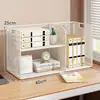 Estante de Mesa Prateleira para Livros Rack de Armazenamento por Classificação de Assunto Armário Vertical de Múltiplas Camadas para Mesa de Escritório Mesa de Estudante Prateleira Pequena Simples