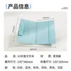 Carpeta A4 con compartimentos al 50% de descuento, portapapeles de escritura portátil, resistente para uso estudiantil y de oficina, color macarrón