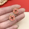 Pingente de Liga Estilo Chinês Antigo para Riqueza e Prosperidade DIY Pulseira Colar com Gota de Óleo Acessórios de Joias Materiais