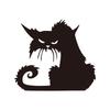 Gato dominador esculpido Halloween gato preto adesivos de parede sala de estar quarto fundo decoração cross-border adesivos removíveis A201