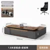 Conjunto de Mesa e Cadeira de Luxo Leve para Chefe Simples Moderno Espessado Pintura Eletrostática Liderança Presidente Gerente Supervisor Mesa Grande Mesa Executiva