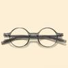 Armazón de anteojos retro marrón esmerilado para hombres y mujeres se puede equipar con lentes para miopía alta armazón pequeño redondo armazón de anteojos TR90 moda