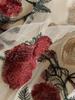 Retro de Cintura Alta Bordado Peonía Flor Grande S-5Xl Multitalla Moda y Dulce Falda de Tul Midi de Hada