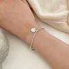 Pulseira de casal de amor com olho de gato de prata esterlina 925 com design de nicho para mulheres e meninas, joias de mão de celebridades da Internet