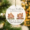 Novos Enfeites de Natal Redondos de Acrílico Decorativos Pendurados Personalizados para Colegas, Presentes para Amigos, Lembranças da Amazon