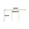 Estante de exhibición para tienda de ropa estante de hierro dorado para ropa de mujer ropa de niños colgante lateral de pared colgador de exhibición de pared