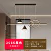 Lâmpada Minimalista de Três Cabeças para Balcão de Chá 2026, Lustre Linear Acima da Mesa de Jantar, Fabricante de Zhongshan