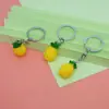 Llavero Colgante Divertido de Resina Simulación de Frutas y Verduras Fresa Jade Col Repollo Tienda de Catering Gourmet Colgante Pequeño Regalo