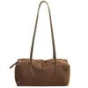 Bolsa Feminina Nova e Moderna em Couro Macio Suede Grande Capacidade Versátil Estampa de Leopardo 2026 Bolsa de Ombro/Axila