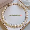 Colar de Pérolas Estilo Ni Ni Ao Bai Shi Jia Feminino Nicho Fivela Amor Corrente Lã Elegante Rede Simples Vermelho Corrente Clavícula
