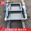 Compuerta plana hidráulica eléctrica para mina de carbón de simple doble cilindro doble accionamiento descarga fundición gris válvula de compuerta plana hidráulica eléctrica
