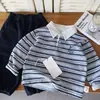 Sudadera para Niños Bangcheng 2026 Primavera/Otoño Nueva Camisa Polo Rayada Elegante para Niños Ropa Versátil para Bebés Dropshipping Moderna