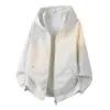 Sudadera con capucha y cárdigan de peso pesado, suelta, estilo americano para pareja, tendencia, chaqueta para hombre, Otoño e Invierno 2025