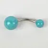 Anillo para Ombligo Nuevo Estilo Pintado Color Mate Uña para Ombligo Anillo de Ombligo Colorido Joyería de Perforación Corporal Transfronteriza Europea y Americana Venta al por Mayor
