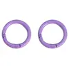 Hebilla de resorte de anillo abierto de pintura metálica de 30 mm, hecha a mano, para llavero de teléfono móvil, con gancho