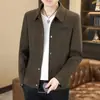 Chaqueta Sencilla de Color Sólido Estilo Juvenil 2026 con Cuello de Solapa, Top Delgado Casual de Negocios para Jóvenes Adultos