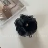 Organza Sense Flor Rosa Prendedor Feito à Mão Novo Estilo Estilo Coreano Grampo de Cabelo Flor Doce Versátil Prendedor Tubarão de Cabelo Acessórios de Cabelo