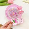 Calcomanía de uñas para niños patrón de dibujos animados lindo pieza de uña desmontable niña pequeña regalo de vacaciones pulsera pulsera set caja