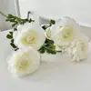 2 Flores de Loto Artificiales, Peonías Falsas, Flores Artificiales para Decoración de Sala de Estar y Mesa de Comedor, Arreglos Florales, Arreglos Florales de Boda