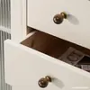 Maçaneta de nogueira estilo antigo para porta de roupeiro, armário, gabinete, gaveta, furo único, bola redonda retrô, latão novo chinês, pequena maçaneta