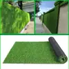 Cerca de Construção Gramado Artificial Simulação Gramado Verdejante Proteção Ambiental Parede de Grama Artificial Cerca de Gramado Plástico para Exterior Construção