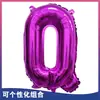 Balões de Folha de Alumínio Decorativos Combinados de Aniversário Temáticos de Beleza Vermelho Rosa Letras A-Z Números 0-9 Transfronteiriços 16 polegadas