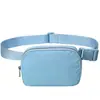 Bolso Lulu del mismo estilo en stock, riñonera antisalpicaduras, riñonera deportiva de nailon para correr, riñonera para teléfono móvil para hombres y mujeres.