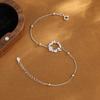 Shiai 2025 Nuevo Pulsera de Lujo Accesible de Plata Pura 999 Contigo, Corazón de Niña Joyería de Mano Exquisita de Nicho