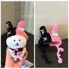 Gorro de dibujos animados de hamburguesa tejido a mano 13cm ropa de muñeco oso autocrítico 10cm muñeco de algodón accesorio de tocado lindo