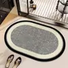 Tapete de Chão de Terra de Diatomáceas Estilo Simples para Uso Doméstico, Tapete de Pé Antiderrapante para Banheiro, Fácil de Manter, Lavável, Resistente ao Desgaste