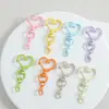 Macaron bead DIY alambre anillo llavero muñeca hecha a mano colgante hebilla de anillo accesorio de decoración de mochila auto-hecho