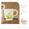 Nueva taza de cerámica Tulipán taza de relieve fresca pequeña estudiante Taza de leche Taza de desayuno taza de café corazón de niña
